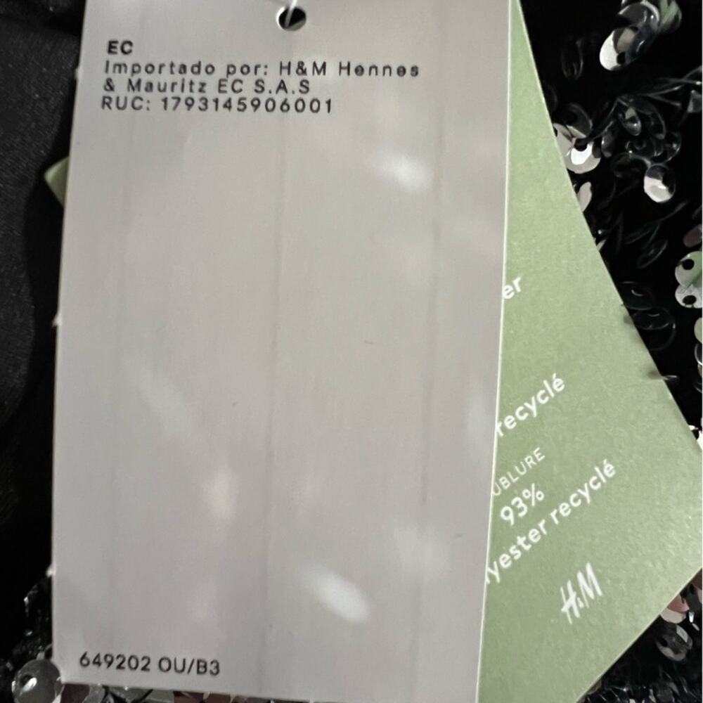 H&M SEQUINED SLIT-HEM DRESS Dress - Picture 12 of 15